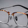 Browline Titanium Rectangle Glasses Frame MST19339