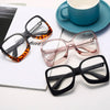 Black Fashion Glasses Frames Retro Leopard Clear Prescription Frame