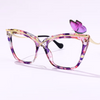 Cat Eye Floral Eyeglasses