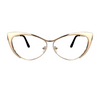 Cat Eye Gold Eyeglasses