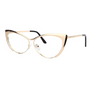 Cat Eye Gold Eyeglasses