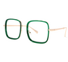 Square Green Eyeglasses