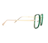 Square Green Eyeglasses