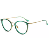 Mixed Materials Cat eye Glasses