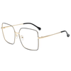 Oversized Metal Square Glasses