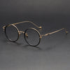 Titanium Vintage Round Eyeglasses Frames 80924