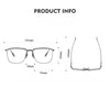 Titanium Square Glasses Frame DTX106