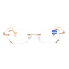 WOMEN'S FRAMELESS ANTI-BLUE LIGHT HIGH-DEFINITION DIAMOND READING GLASSES