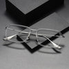 Retro Titanium Square Glasses Frame DATA423