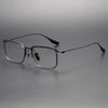 Retro Titanium Square Glasses Frame DATA423