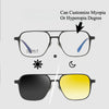 4-in-1 Magnetic Aluminum Magnesium Titanium Sunglasses