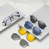 4-in-1 Magnetic Aluminum Magnesium Titanium Sunglasses