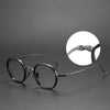 Titanium Geometric Glasses Frame 80873