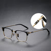 Browline Titanium Rectangle Glasses Frame MST19339