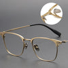 Retro Titanium Square Glasses Frame 70814