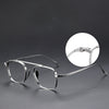 Retro Titanium Square Glasses Frame KMN9501