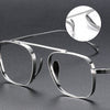 Retro Titanium Square Glasses Frame KMN9501