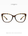 Women's Eyeglasses  Transparent Square Computer Glasses Frame Anti Blue Light Female Eyeglass Sexy Leopard