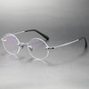 Titanium Semi-Rimless Round Glasses Frames KMN272