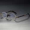 Caden Titanium Round Glasses Frame