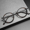 Kael Titanium Vintage Round Eyeglasses Frames