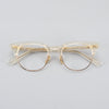 Acetate Semi-Rimless Oval Glasses Frames 015