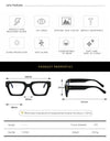 Fashion Square Unisex Glasses