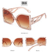 2024 new cross-border  large square sunglasses, fashion sunglasses