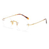 Jarek Titanium Rimless Oval Glasses Frames