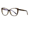 Women's Eyeglasses  Transparent Square Computer Glasses Frame Anti Blue Light Female Eyeglass Sexy Leopard