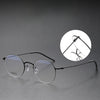 Titanium Vintage Round Eyeglasses Frames 5504