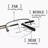 MULTI-FOCUS MEMORY TITANIUM FRAME ANTI-BLUE LIGHT GLASSES