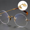 Jarek Titanium Rimless Oval Glasses Frames