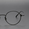 Titanium Vintage Round Eyeglasses Frames 186