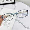 Women's Fashion Lightweight Metal Anti-Blue Light Reading Glasses