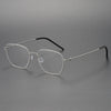 Retro Titanium Square Glasses Frame 5527-1