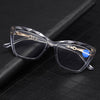 WOMEN'S FASHIONABLE RETRO CAT EYE ANTI-BLUE LIGHT READING GLASSES