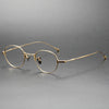 Titanium Vintage Oval Eyeglasses Frames KMN53