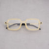 Des Vintage Black Square Glasses Frame