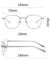 Retro Titanium Square Glasses Frame  ST19013