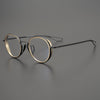 Gene Retro Round Titanium Ultra-Light Glasses Frame