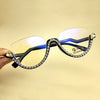 Jennifer Luxury Rhinestone Cat Eye Glasses