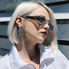 Fashion Rectangle Small Sunglasses Women Mirror Sunglasses