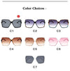 Oversize Gradient Merk Designer Sunglasses